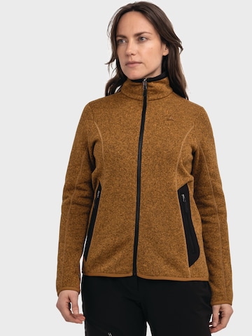 Veste en polaire fonctionnelle 'CIRC' Schöffel en marron : devant