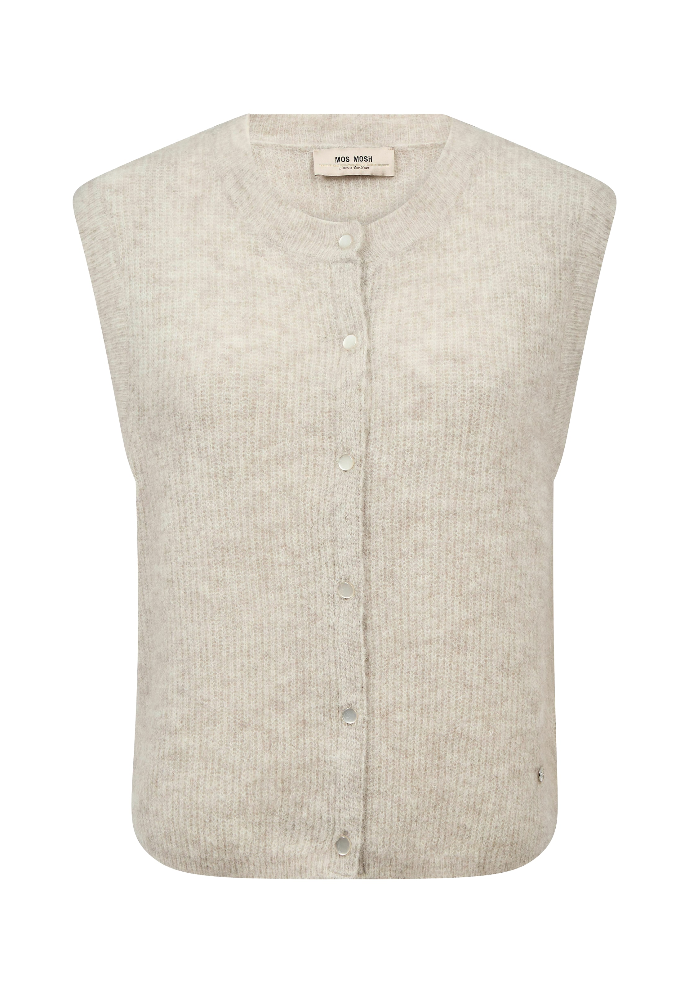 Gilet in maglia 'MMAlmine Thora' di MOS MOSH in grigio: frontale