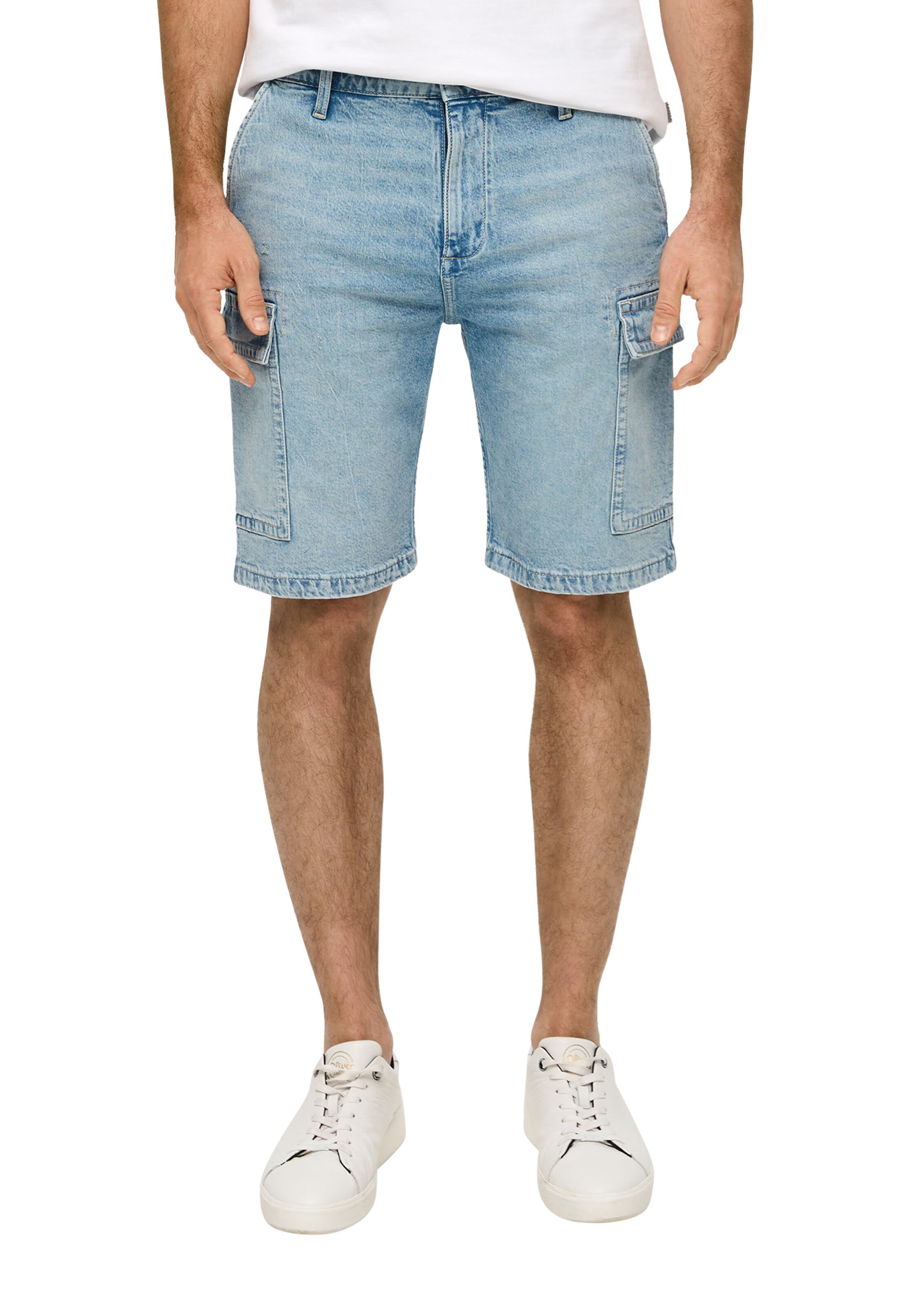 s.Oliver Regular Cargojeans in Blauw: voorkant