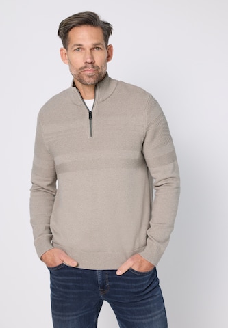 Street One MEN Sweater in Beige: front