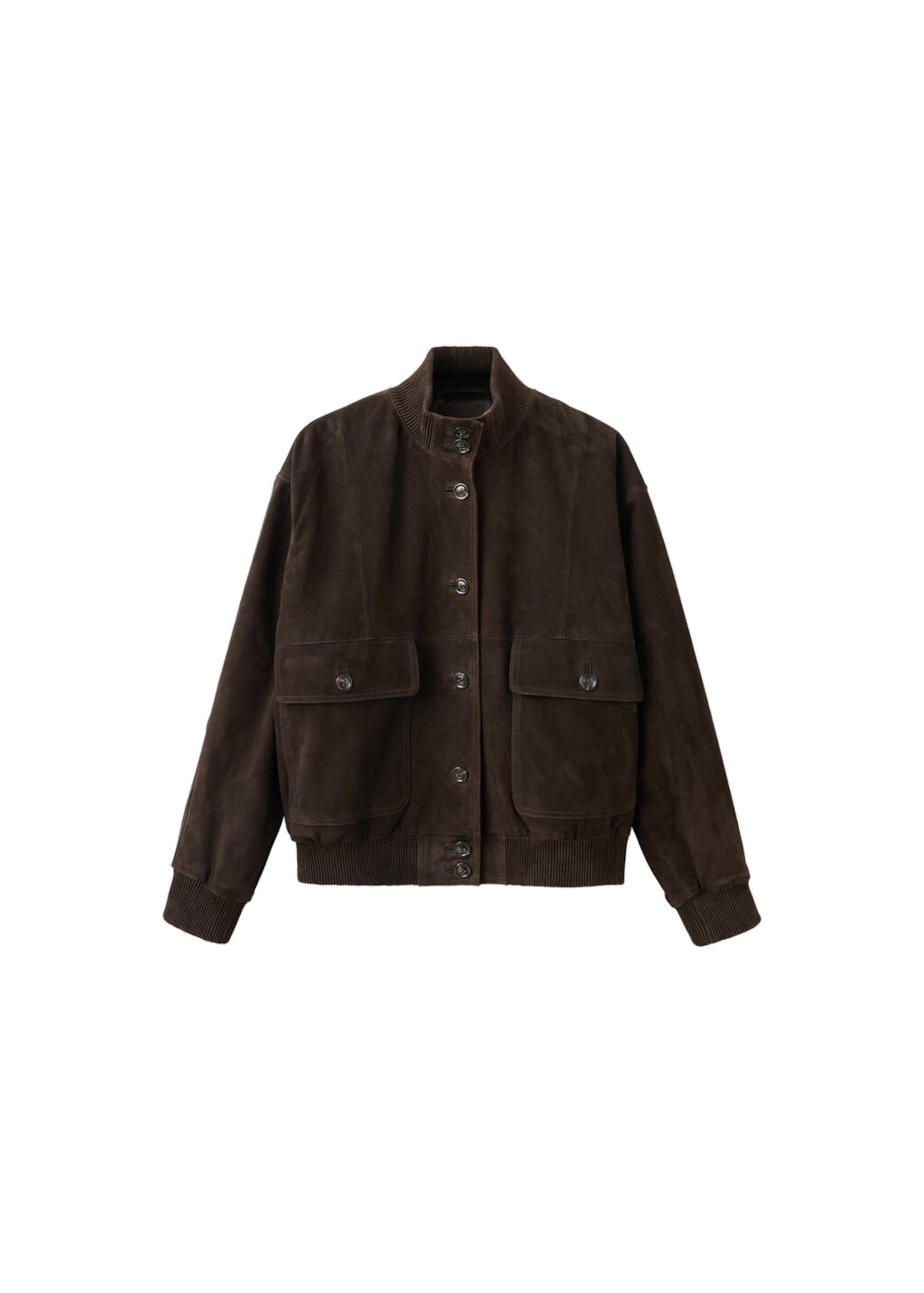 MANGO Jacke 'Sienna' in dunkelbraun, Produktansicht