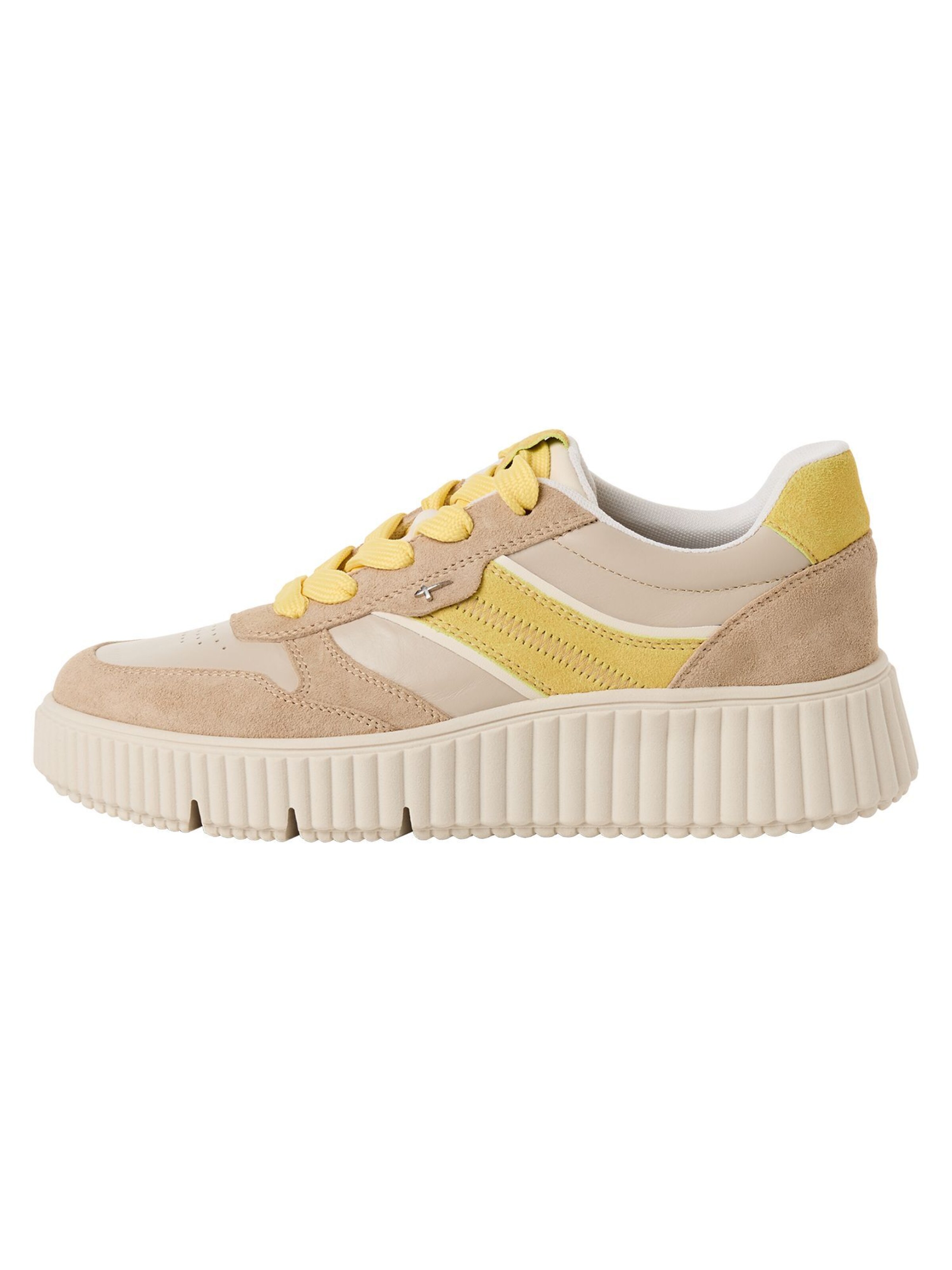 Tamaris Platform trainers in Beige