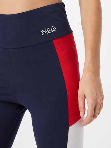 FILA Skinny Urheiluhousut 'Peri' värissä sininen