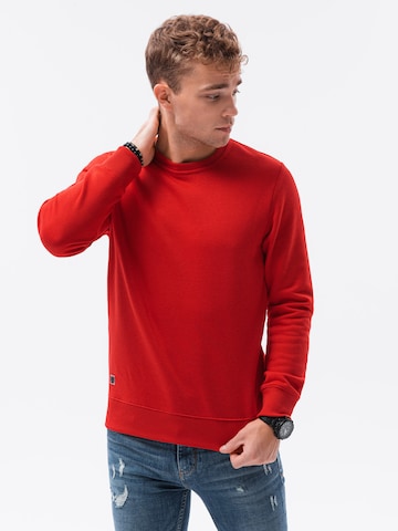 Ombre Sweatshirt 'B978' in Rood: voorkant