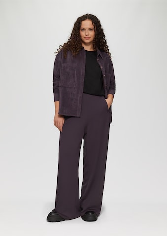 QS Wide leg Broek in Lila