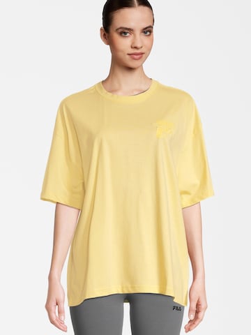 FILA - Camisa 'BALJE' em amarelo: frente