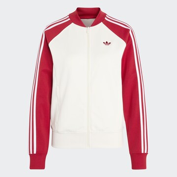 ADIDAS ORIGINALS Zip-Up Hoodie in White