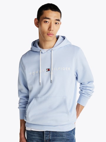 mėlyna TOMMY HILFIGER Standartinis modelis Megztinis be užsegimo: priekis