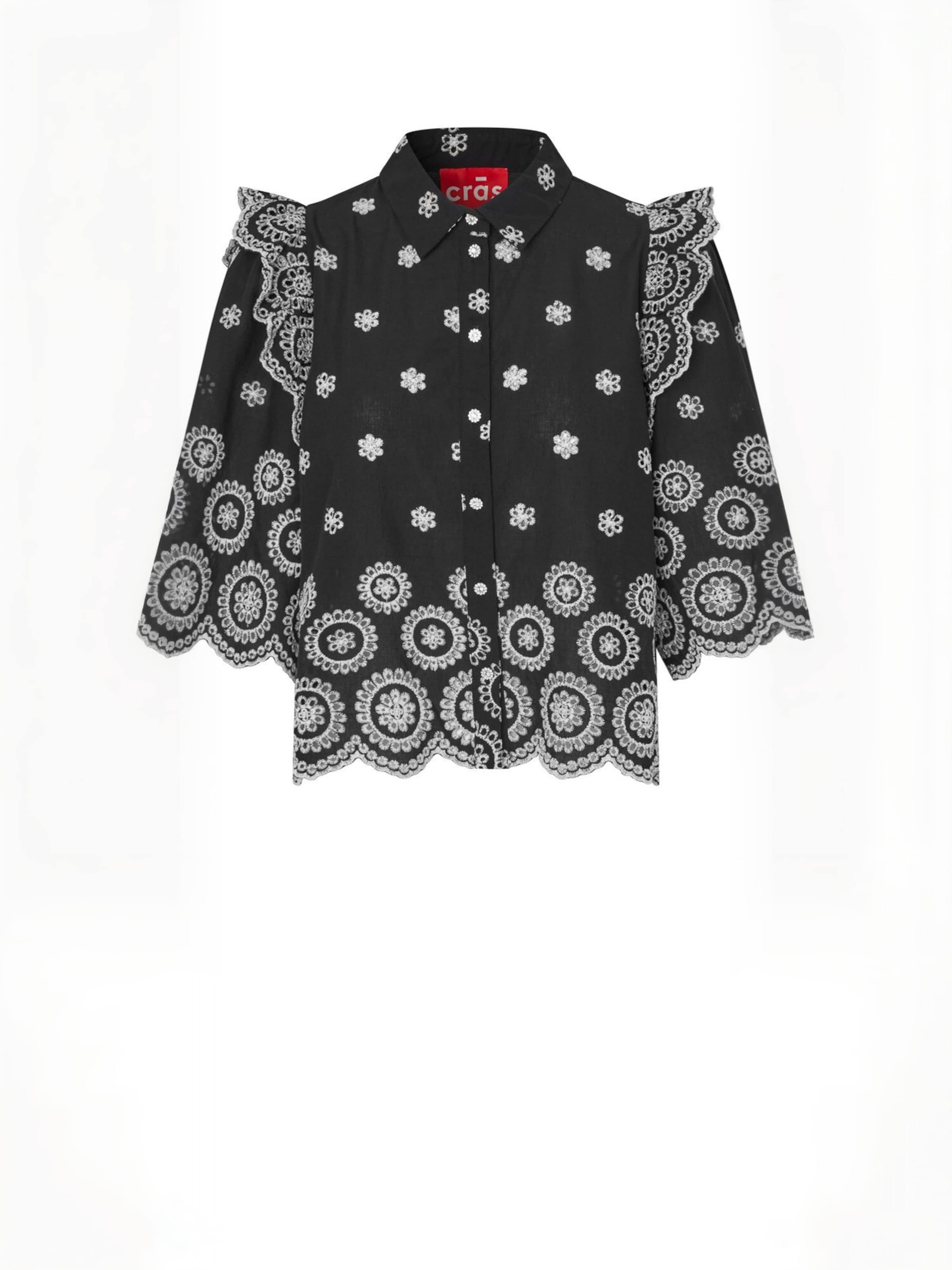 Crās Shirt ' Lysacras ' in Zwart: voorkant