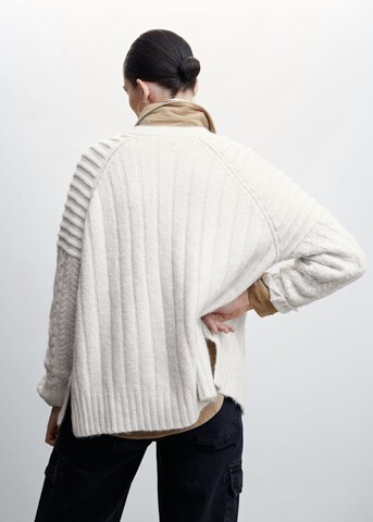 MANGO Cardigan 'Justicia' i hvid