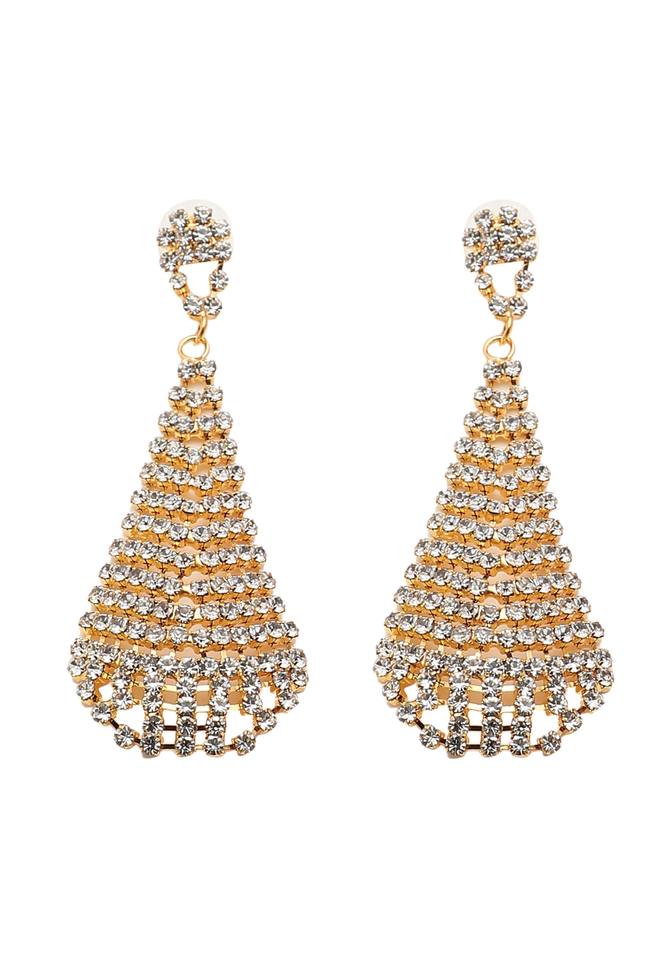 Boucles d'oreilles 'Aneta' SOHI en or : devant