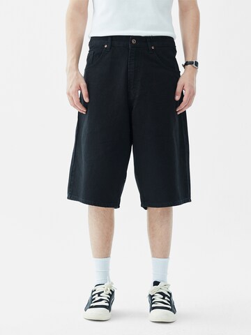 Loosefit Jeans 'Sunflower' di VAMOS CLO in nero: frontale
