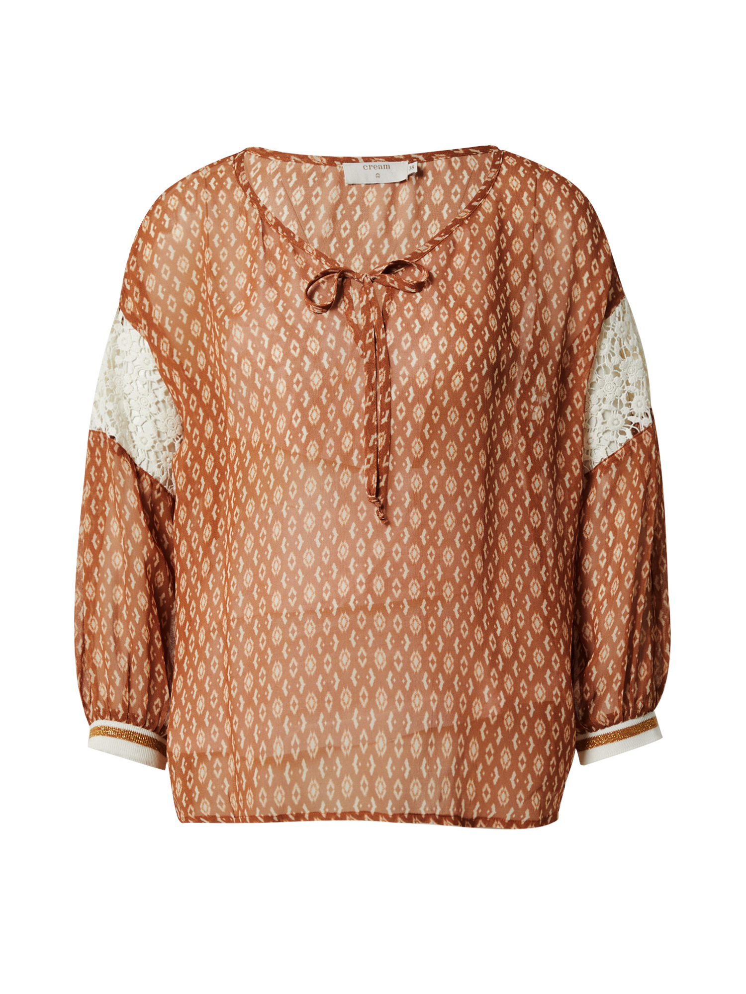 Taglie comode Donna Cream Bluse Dilina in Ruggine Taglie comode Donna Cream Bluse Dilina in Ruggine