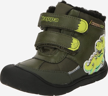 Bottes 'CLAW TEX' KAPPA en vert : devant