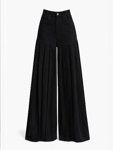 IT'S BASIC Wide leg Jeans 'Elephant Relaxed Mid Rise Jeans' in Black: front