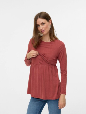 T-shirt 'MLANABELLA' MAMALICIOUS en marron
