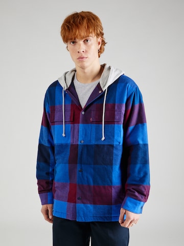 LEVI'S ® Prehodna jakna 'Hooded Jack Worker' | modra barva: sprednja stran