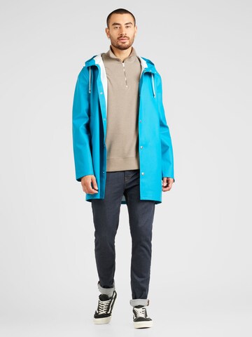 Stutterheim Between-Season Jacket 'Stockholm Mosaic' in Blue