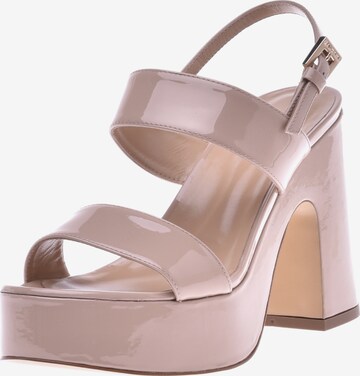 Baldinini Strap Sandals in Beige: front