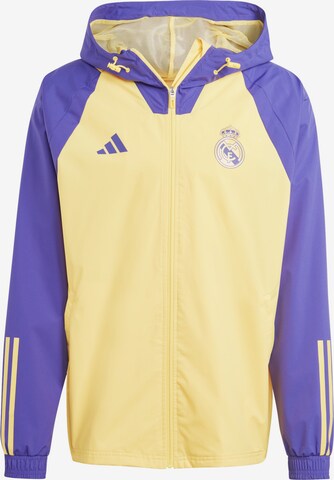 ADIDAS PERFORMANCE Athletic Jacket 'Real Madrid Tiro 23' in Yellow: front