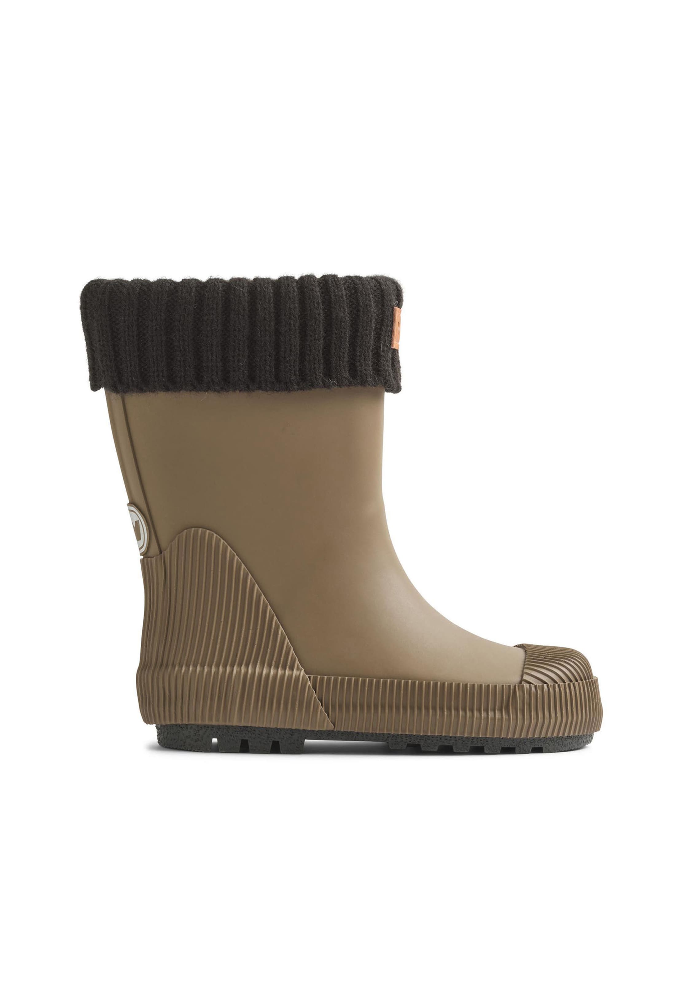 WHEAT Regenlaarzen 'Thermo Wader' in Groen: voorkant