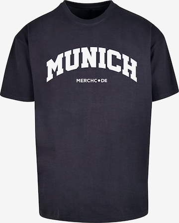 Merchcode T-Shirt 'Munich' in Blau: Vorderseite