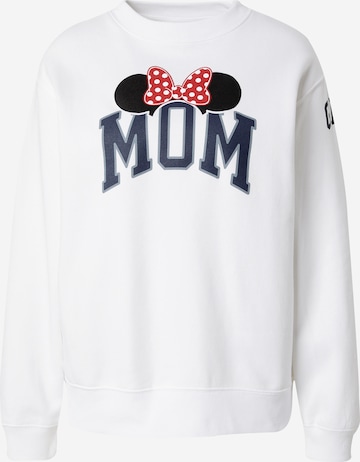 GAP Sweatshirt 'MINNIE MOM' in Wit: voorkant