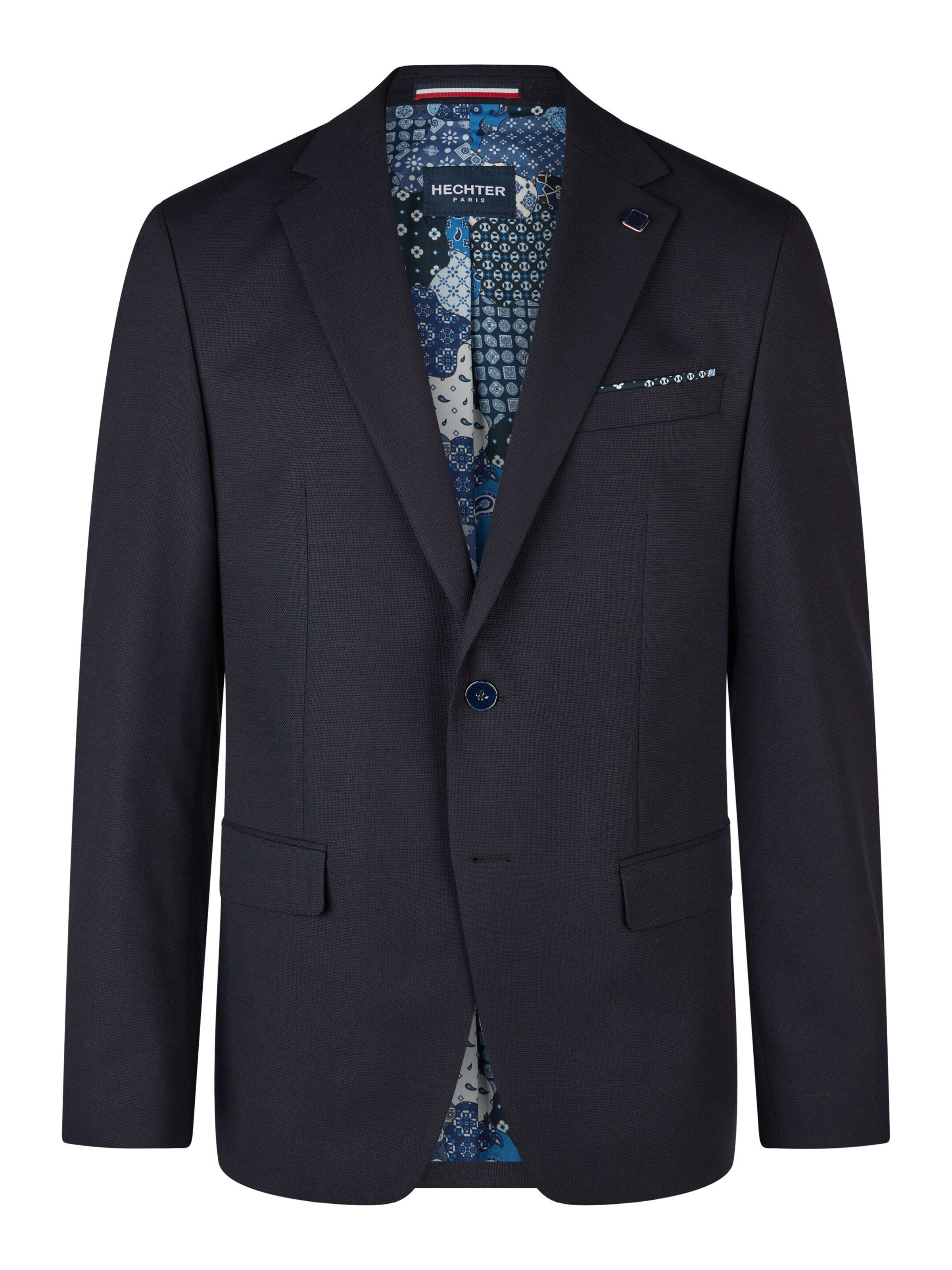 Coupe regular Veste de costume HECHTER PARIS en bleu : devant
