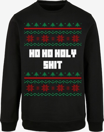 F4NT4STIC Sweatshirt 'Ho Ho Holy' in Black: front