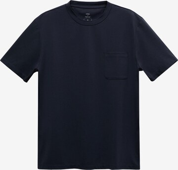 MANGO MAN T-Shirt 'BERGAMO' in Blau: predná strana