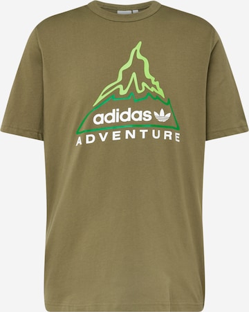 T-Shirt 'Adventure Graphic' ADIDAS ORIGINALS en vert : devant