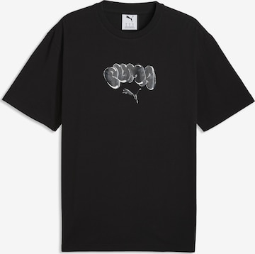 PUMA Shirt 'Balloon Art' in Black: front