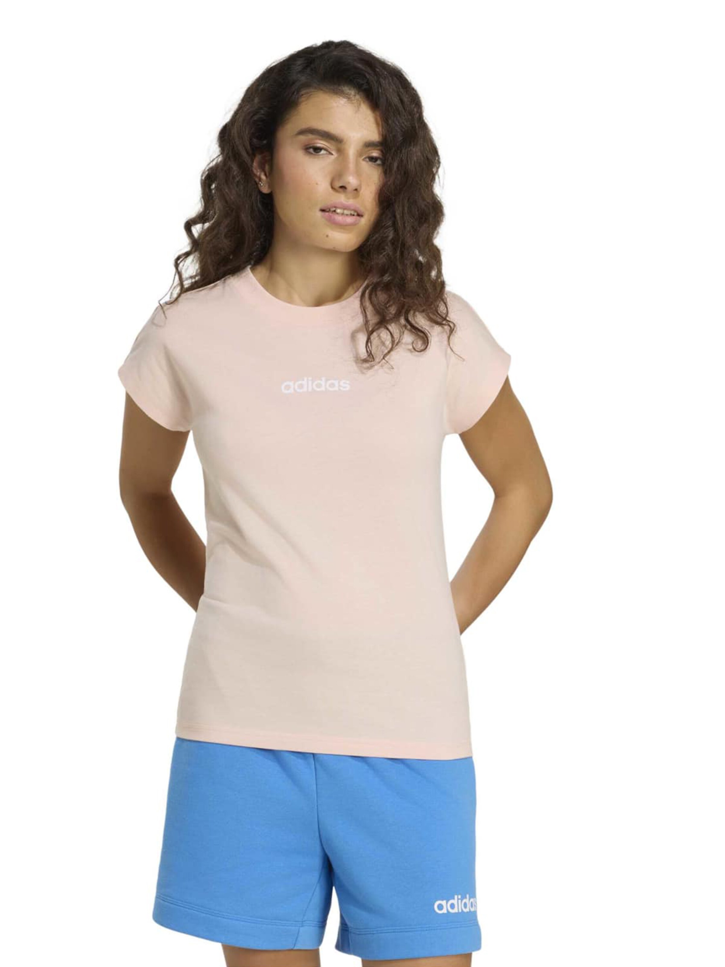 Tricou funcțional 'Essentials' de la ADIDAS SPORTSWEAR pe roz: față