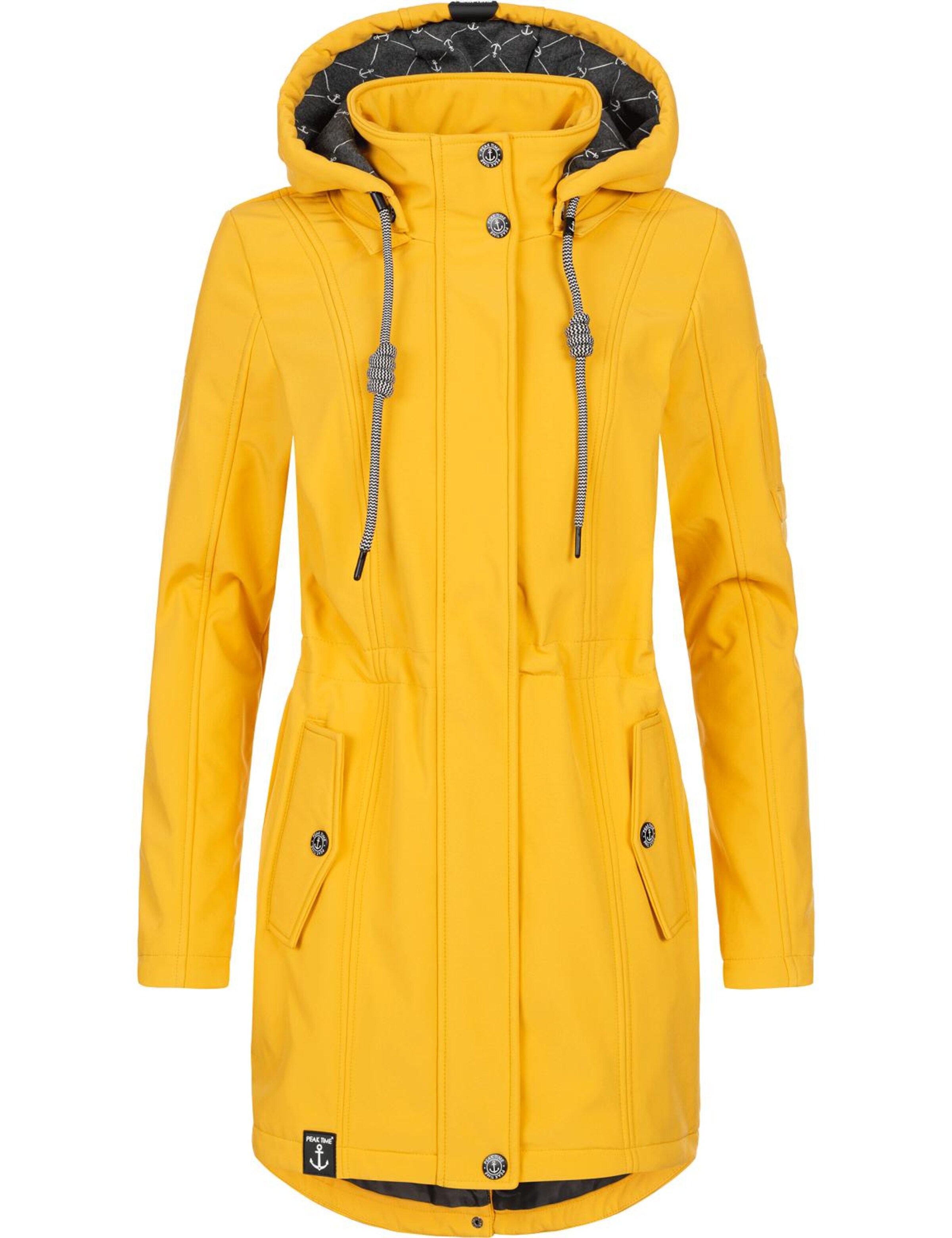 Peak Time Functionele mantel in Geel: voorkant