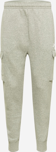 Nike Sportswear Карго панталон 'Club' в сив меланж / бяло, Преглед на продукта