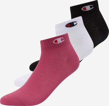 Champion Authentic Athletic Apparel Socks in Pink: front