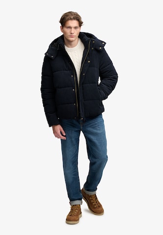 Superdry & Co Winterjas 'Premium' in Blauw