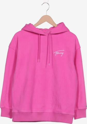 Tommy Jeans Sweatshirt & Zip-Up Hoodie in S in Pink: front