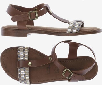 TAMARIS Sandals & High-Heeled Sandals in 36 in Brown: front