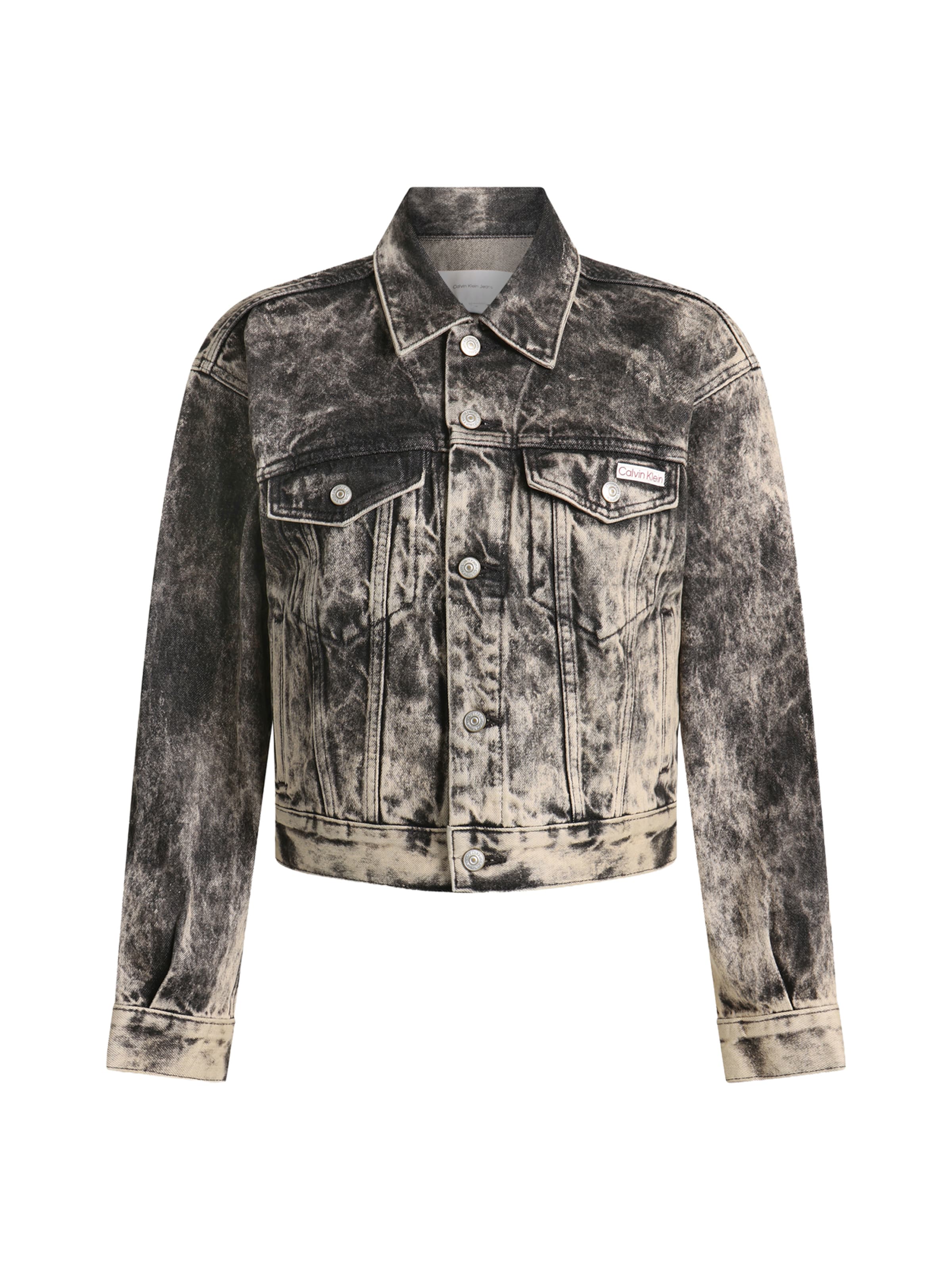 Calvin Klein Jeans - Chaqueta de entretiempo '90s' en negro: frente