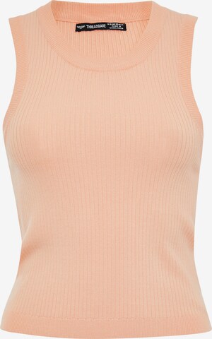 Threadbare Gebreide top 'Eva' in Oranje: voorkant