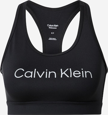 Calvin Klein Sport Bralette Bra in Black: front