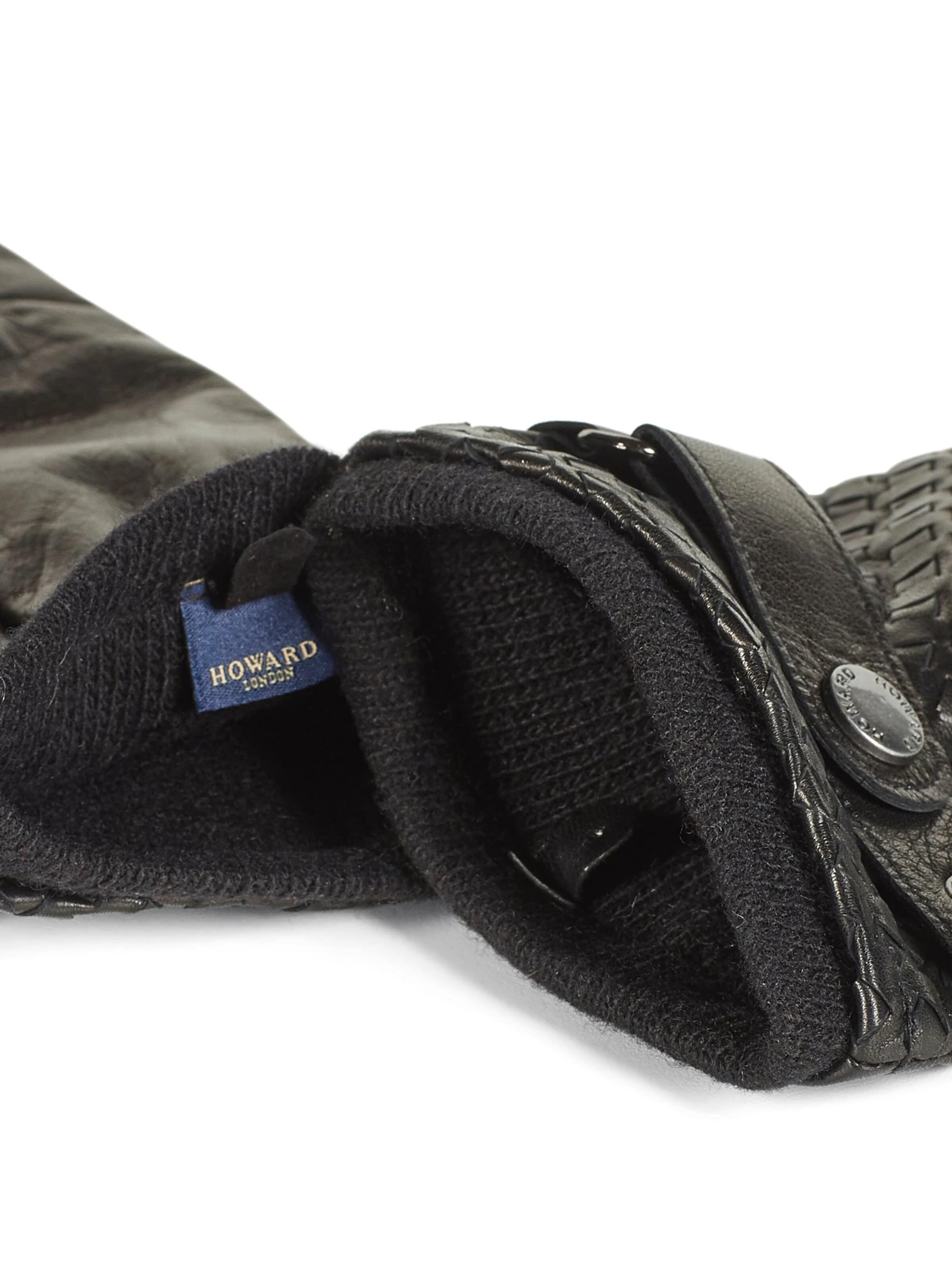 Howard London - Guantes con dedos 'Axel' en negro