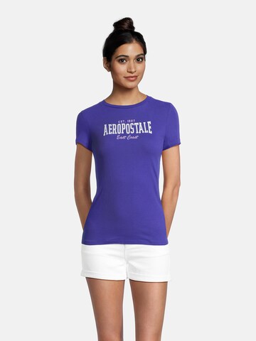AÉROPOSTALE Shirt 'EAST COAST' in Blue: front