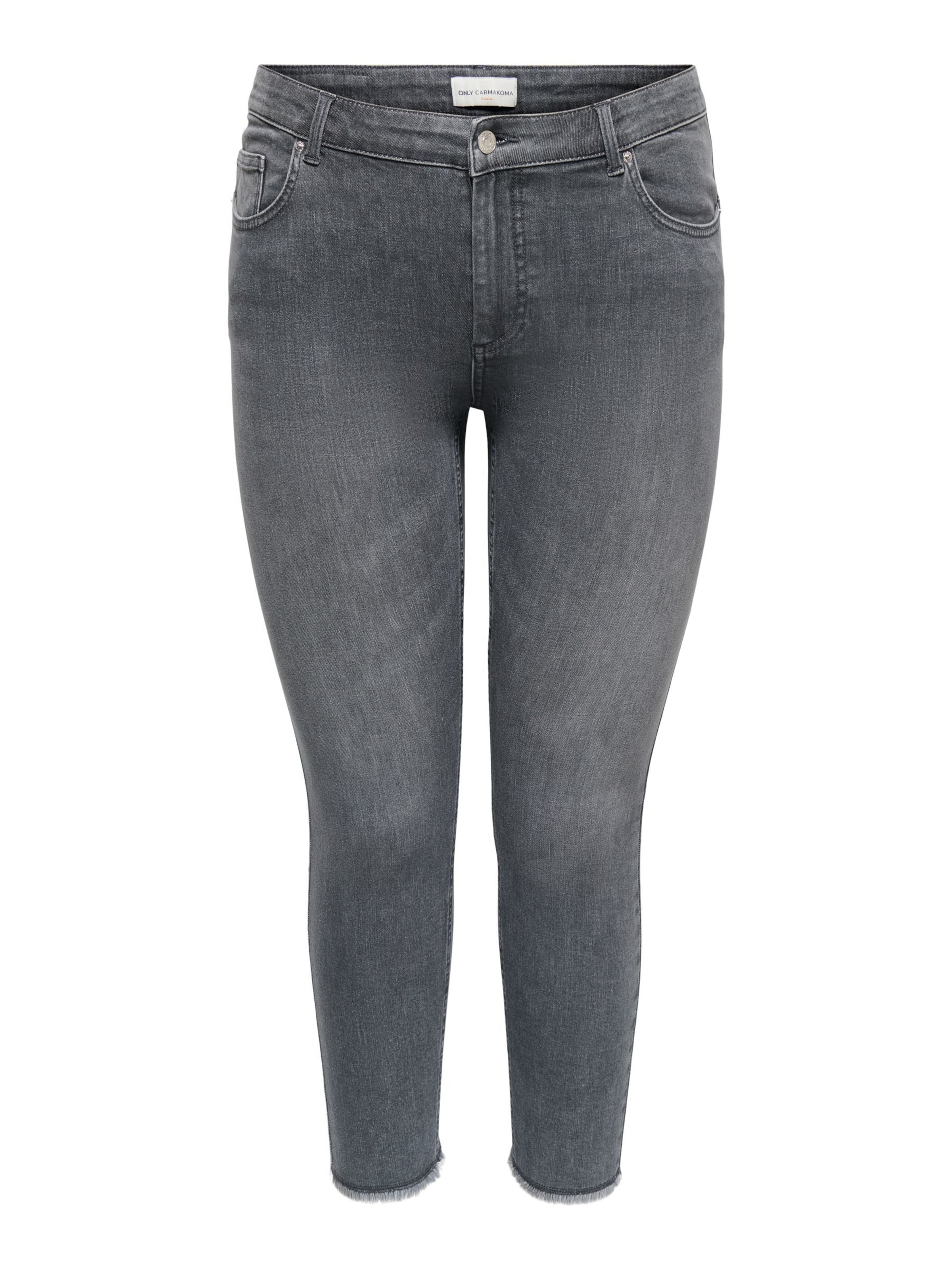 Skinny Jeans 'CARWilly' di ONLY Carmakoma in grigio: frontale