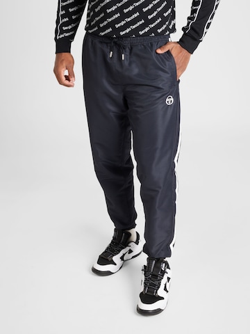 Tapered Pantaloni 'AGAVE' di Sergio Tacchini in nero: frontale