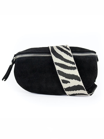 lePelou - Riñonera 'LIVIA small' en negro: frente