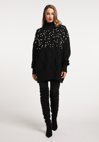 Pull-over oversize faina en noir