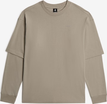 G-STAR T-Shirts-T-Shirt 'Double Sleeve Loose' in Beige: Vorderseite