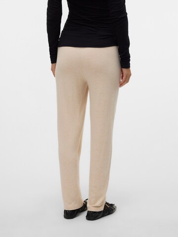 MAMALICIOUS - Tapered Pantalón 'MLANISETTE' en beige